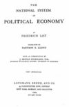 《政治经济学的国民体系》