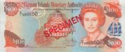 开曼群岛元1998年版100 Dollars面值——正面