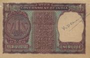 印度货币1卢比——反面