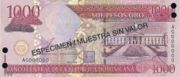 多米尼加比索2003年版1000 Pesos Oro面值——正面