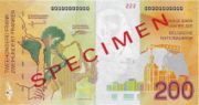 比利时法郎1995年版200法郎
