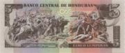 洪都拉斯伦皮拉1996年版5 Lempiras面值——反面