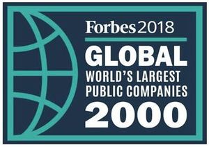 2018年《福布斯》全球上市公司2000强