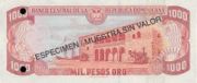 多米尼加比索1997年版1000 Pesos Oro面值——反面