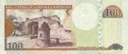 多米尼加比索2003年版100 Pesos Oro面值——反面