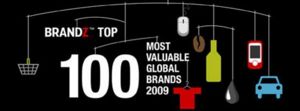 2009年BRANDZ全球最具价值品牌百强排行榜(2009 BrandZ™ Top 100 Ranking Most Valuable Global Brands)