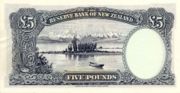 新西兰元-1967年版5磅面值——反面