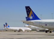 Ansett aircraft at Melbourne Airport after the airline's collapse in 2001