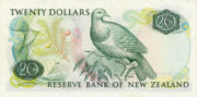 新西兰元1985年版20面值——反面