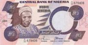 尼日利亚奈拉2004年版面值5 Naira——正面