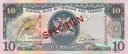 特立尼达多巴哥元2002年版10 Dollars面值——正面