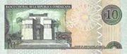 多米尼加比索2003年10 Pesos Oro版面值——反面